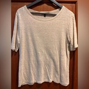 Banana Republic Women's Cream Short Sleeve Tee LINEN